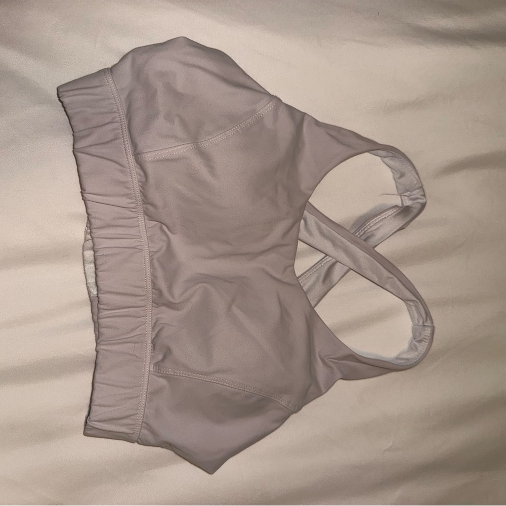 Women's White Sports Bra